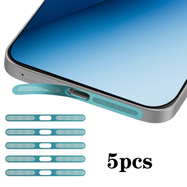 For Honor Win RT 5G 5pcs High-Density Metallic Integrated Speaker Dust Cover