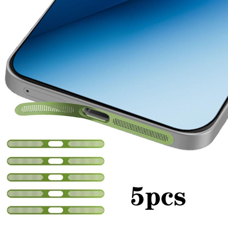 For Honor Win RT 5G 5pcs High-Density Metallic Integrated Speaker Dust Cover