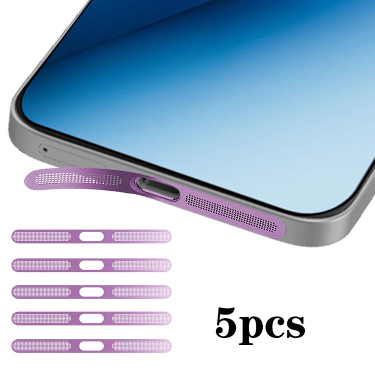For Honor Win RT 5G 5pcs High-Density Metallic Integrated Speaker Dust Cover