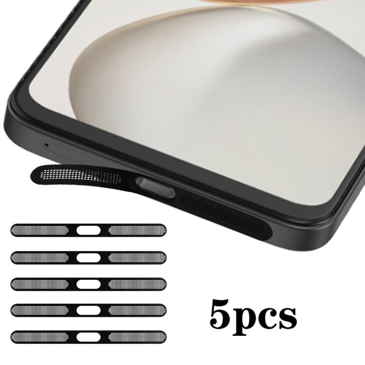 For Honor 400 Smart 5G 5pcs High-Density Metallic Integrated Speaker Dust Cover