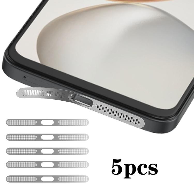 For Honor 400 Smart 5G 5pcs High-Density Metallic Integrated Speaker Dust Cover