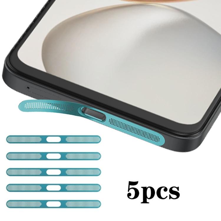 For Honor 400 Smart 5G 5pcs High-Density Metallic Integrated Speaker Dust Cover