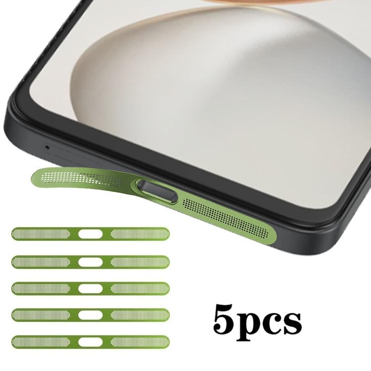 For Honor 400 Smart 5G 5pcs High-Density Metallic Integrated Speaker Dust Cover