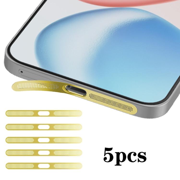 For Honor 400 Pro Global 160.8mm 5pcs High-Density Metallic Integrated Speaker Dust Cover