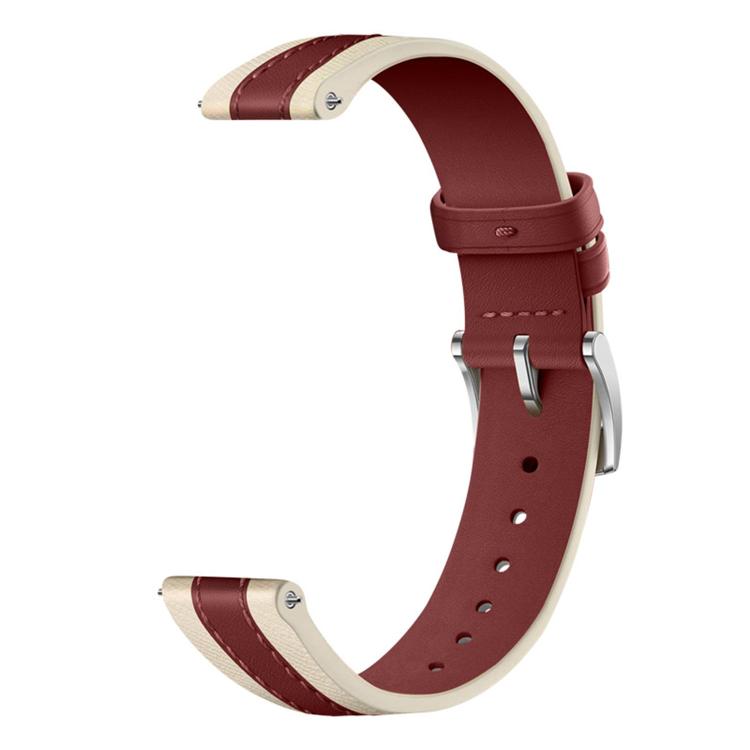 For Xiaomi Smart Band 10 / 9 / 8 Composite Stitching Genuine Leather Watch Band