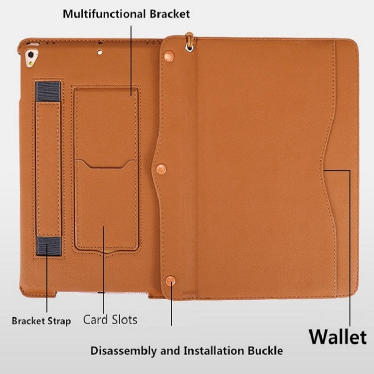Business Style Horizontal Flip Leather Case for iPad Mini 5 (2019)/ 4 / 3 / 2 /1, Can Be Disassembled and Separated for Use, with Wallet & Card Slot & Holder & Lanyard