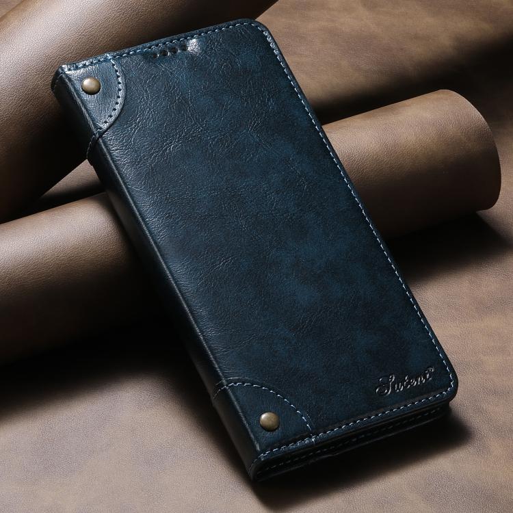 For Samsug Galaxy S25 5G Suteni Baroque Calf Texture Buckle Wallet Leather Phone Case
