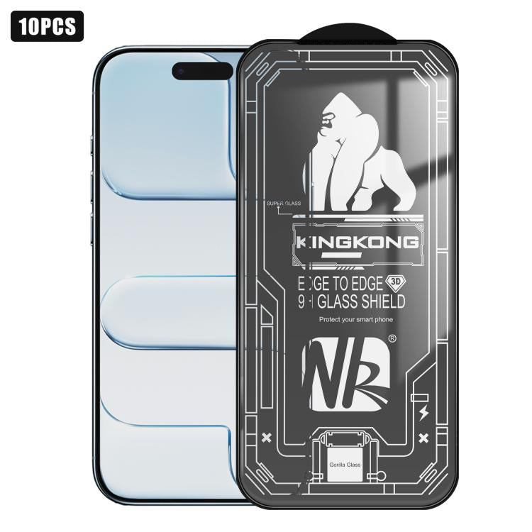 For iPhone Air 10pcs 3D Large Arc Edge Electroplated Explosion-Proof Scratch-Resistant Full-Screen HD Tempered Glass Film