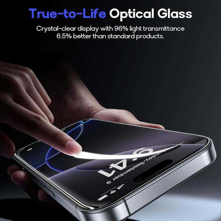 For iPhone 17 Pro Max 10pcs 3D Large Arc Edge Electroplated Explosion-Proof Scratch-Resistant Full-Screen HD Tempered Glass Film