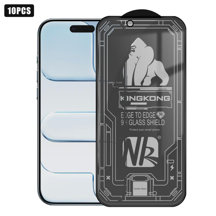 For iPhone Air 10pcs 3D Large Arc Edge Electroplated Explosion-Proof Scratch-Resistant Full-Screen 28-Degree Privacy Tempered Glass Film
