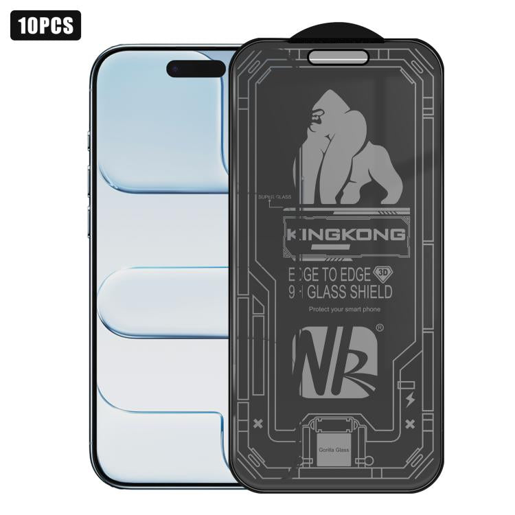 For iPhone Air 10pcs 3D Large Arc Edge Electroplated Explosion-Proof Scratch-Resistant Full-Screen 360 Privacy Tempered Glass Film