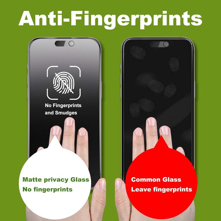 For iPhone 14 10pcs 3D Large Arc Edge Electroplated Explosion-Proof Scratch-Resistant Full-Screen Frosted Privacy Tempered Glass Film