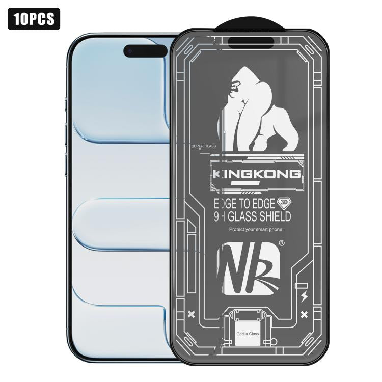For iPhone Air 10pcs 3D Large Arc Edge Electroplated Explosion-Proof Scratch-Resistant Full-Screen Frosted HD Tempered Glass Film