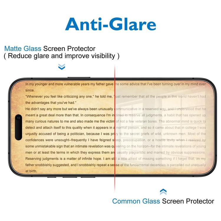 For iPhone 15 Pro Max 10pcs 3D Large Arc Edge Electroplated Explosion-Proof Scratch-Resistant Full-Screen Frosted HD Tempered Glass Film