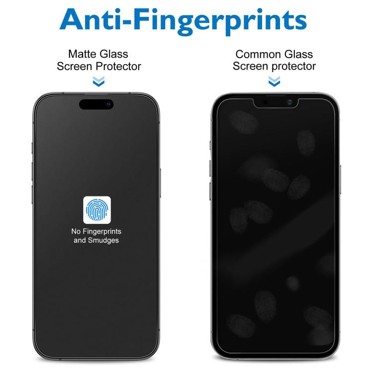 For iPhone 15 10pcs 3D Large Arc Edge Electroplated Explosion-Proof Scratch-Resistant Full-Screen Frosted HD Tempered Glass Film