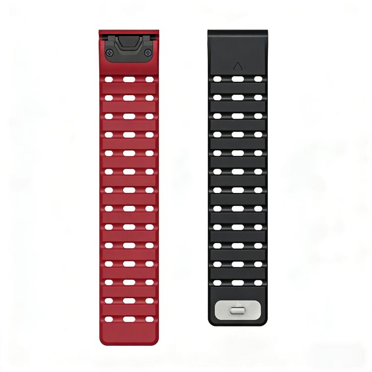 For Garmin 22mm Quick Release Stud Buckle Magnetic Silicone Watch Band