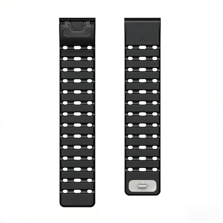 For Garmin 22mm Quick Release Stud Buckle Magnetic Silicone Watch Band