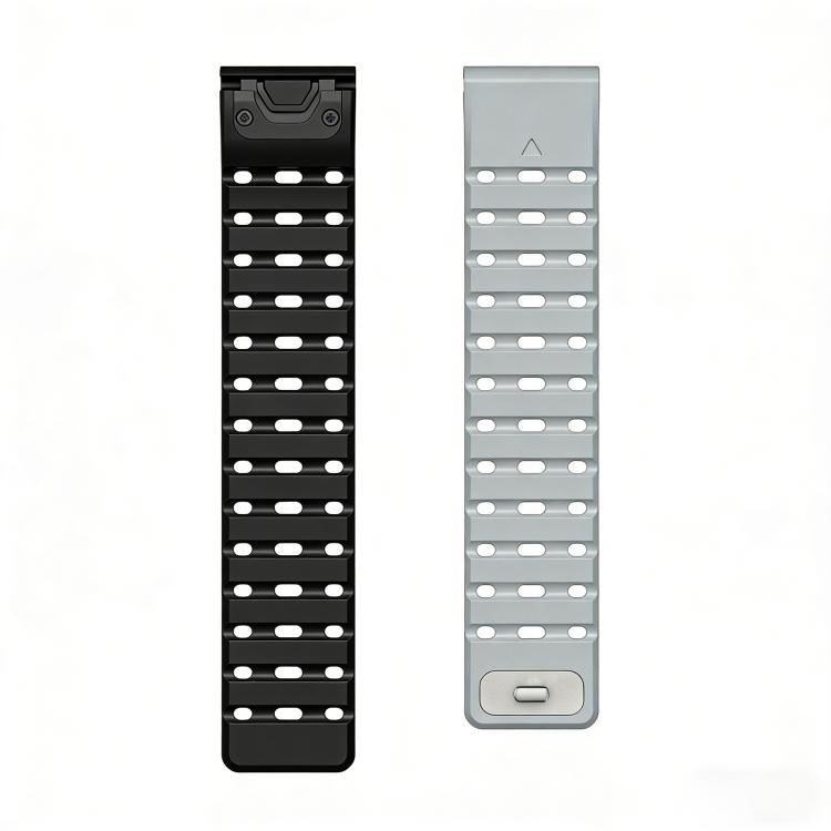 For Garmin 22mm Quick Release Stud Buckle Magnetic Silicone Watch Band