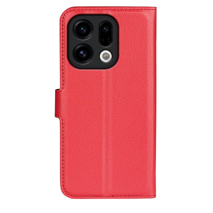 For OPPO Find X9 Litchi Texture Horizontal Flip Leather Phone Case with Holder