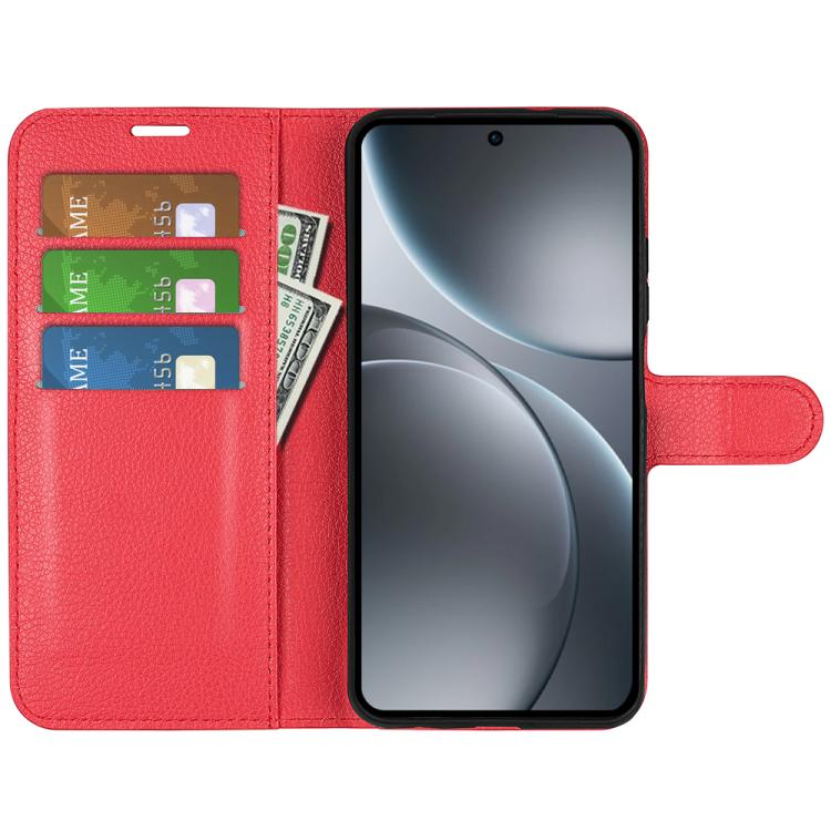 For OPPO Find X9 Litchi Texture Horizontal Flip Leather Phone Case with Holder
