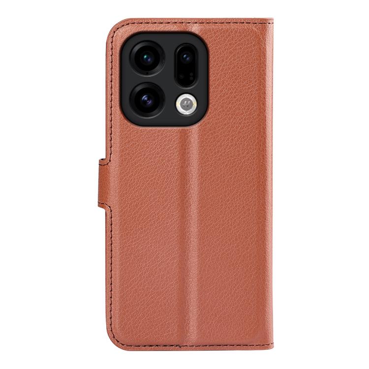 For OPPO Find X9 Litchi Texture Horizontal Flip Leather Phone Case with Holder