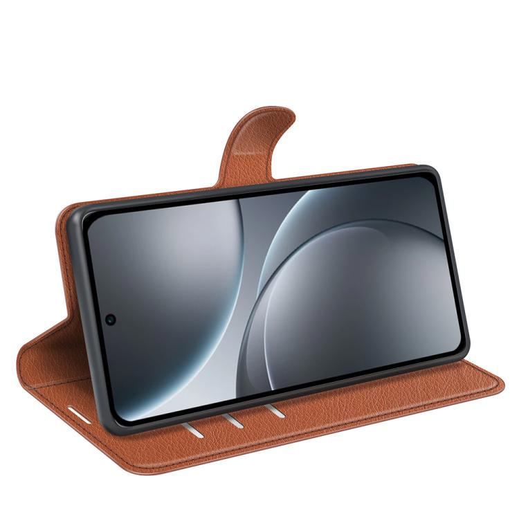 For OPPO Find X9 Litchi Texture Horizontal Flip Leather Phone Case with Holder