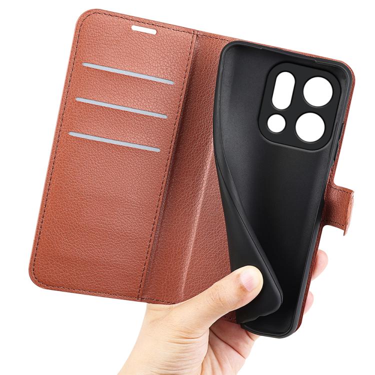 For OPPO Find X9 Litchi Texture Horizontal Flip Leather Phone Case with Holder