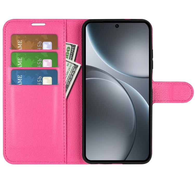 For OPPO Find X9 Litchi Texture Horizontal Flip Leather Phone Case with Holder