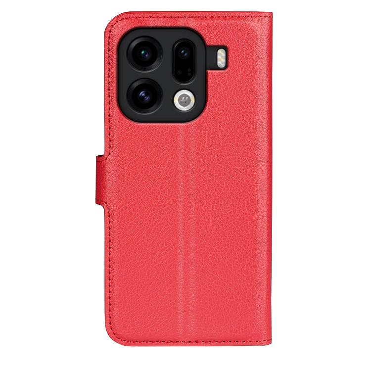 For OPPO Find X9 Pro Litchi Texture Horizontal Flip Leather Phone Case with Holder