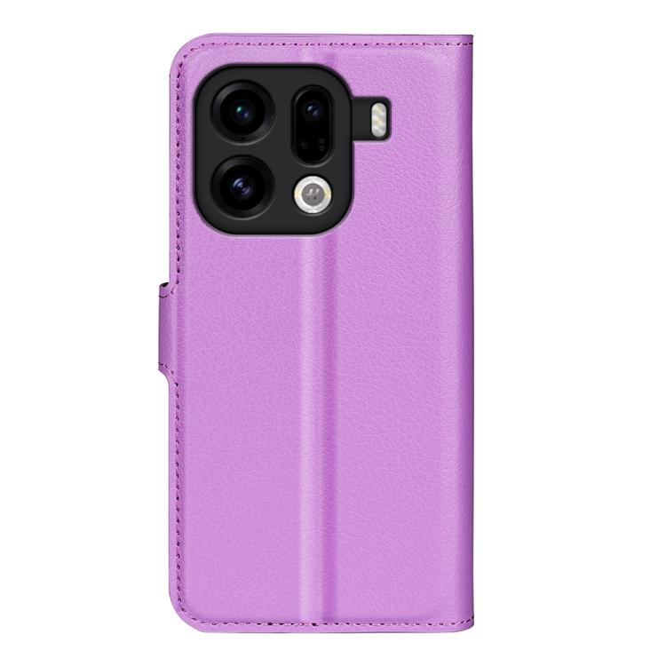 For OPPO Find X9 Pro Litchi Texture Horizontal Flip Leather Phone Case with Holder