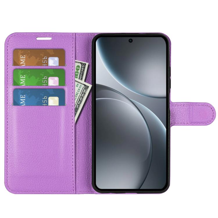 For OPPO Find X9 Pro Litchi Texture Horizontal Flip Leather Phone Case with Holder