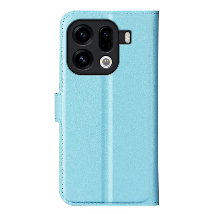 For OPPO Find X9 Pro Litchi Texture Horizontal Flip Leather Phone Case with Holder