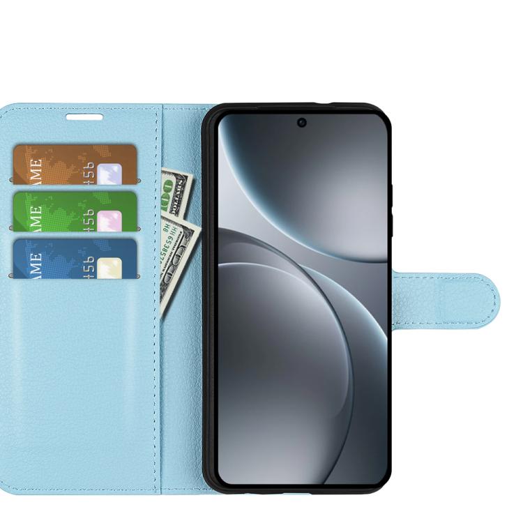 For OPPO Find X9 Pro Litchi Texture Horizontal Flip Leather Phone Case with Holder