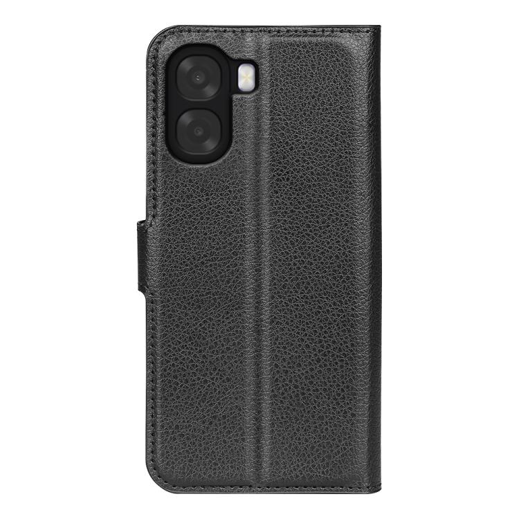 For OPPO A6x 4G / 5G Litchi Texture Horizontal Flip Leather Phone Case with Holder