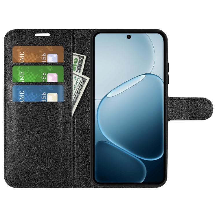 For OPPO A6x 4G / 5G Litchi Texture Horizontal Flip Leather Phone Case with Holder
