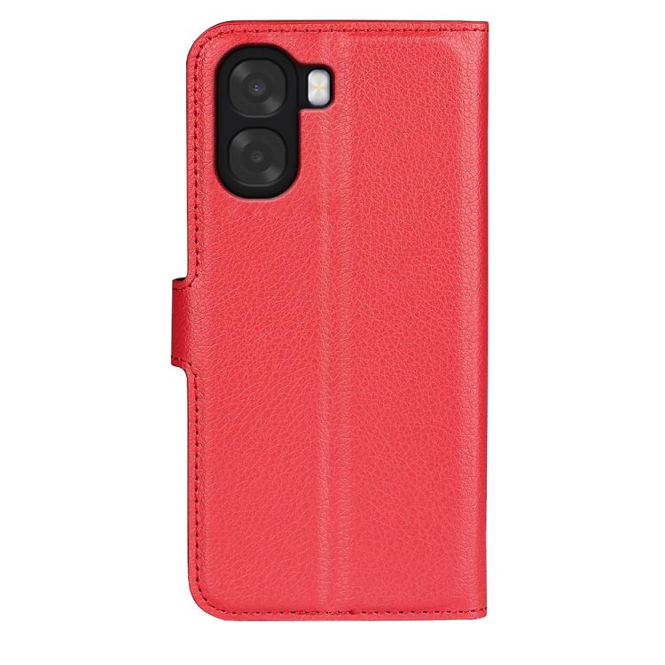 For OPPO A6x 4G / 5G Litchi Texture Horizontal Flip Leather Phone Case with Holder