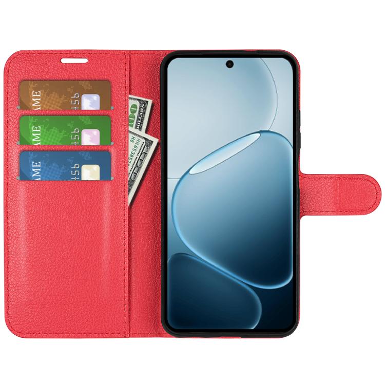 For OPPO A6x 4G / 5G Litchi Texture Horizontal Flip Leather Phone Case with Holder