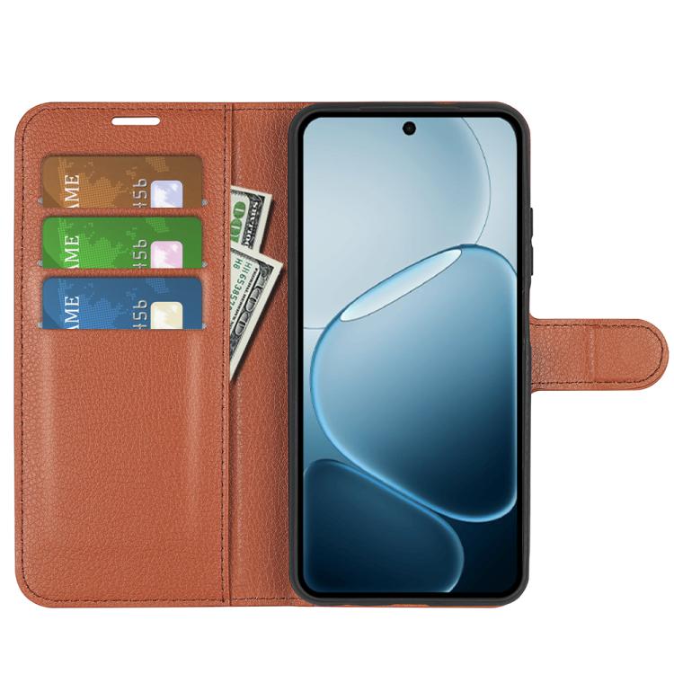 For OPPO A6x 4G / 5G Litchi Texture Horizontal Flip Leather Phone Case with Holder