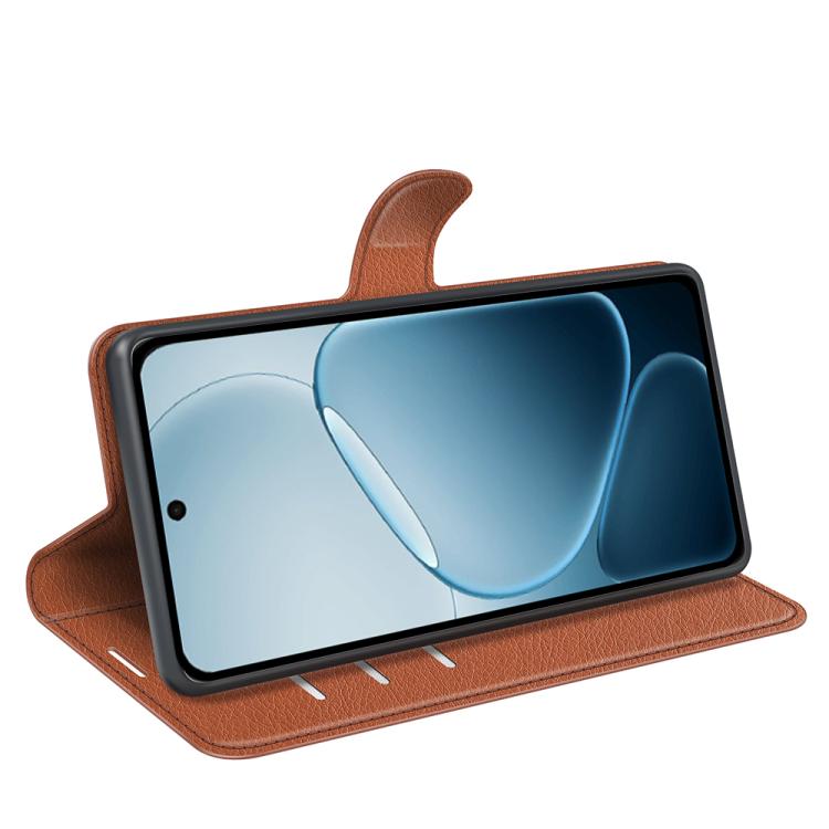 For OPPO A6x 4G / 5G Litchi Texture Horizontal Flip Leather Phone Case with Holder