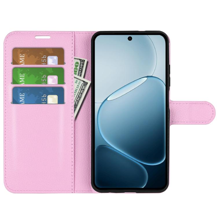 For OPPO A6x 4G / 5G Litchi Texture Horizontal Flip Leather Phone Case with Holder