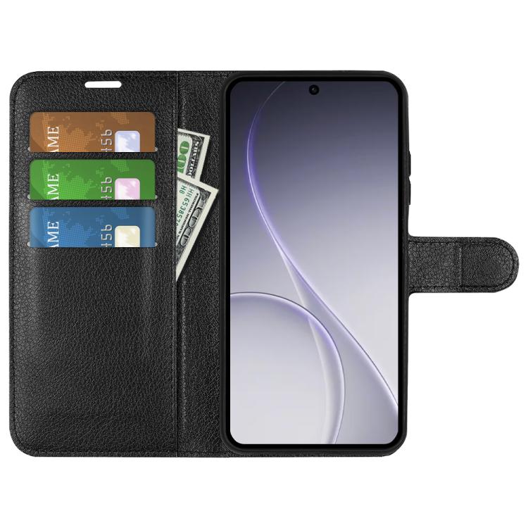 For OPPO Reno15 F 5G Litchi Texture Horizontal Flip Leather Phone Case with Holder