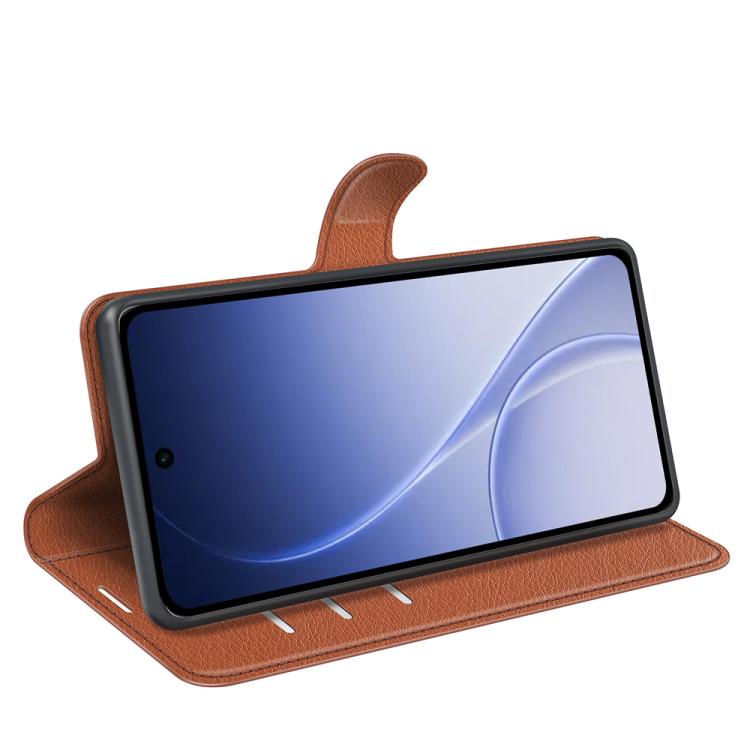 For OPPO Reno15 5G Global Litchi Texture Horizontal Flip Leather Phone Case with Holder