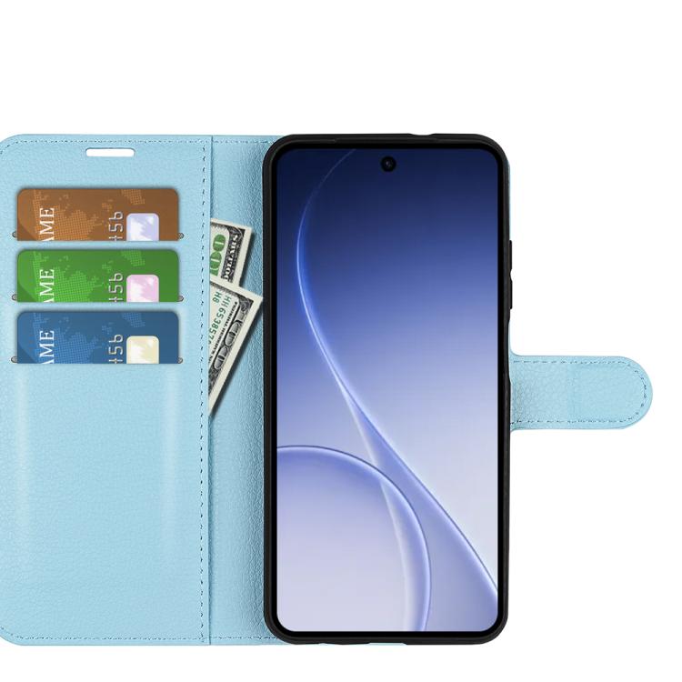 For OPPO Reno15 5G Global Litchi Texture Horizontal Flip Leather Phone Case with Holder