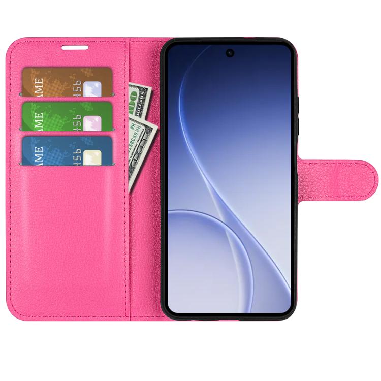 For OPPO Reno15 5G Global Litchi Texture Horizontal Flip Leather Phone Case with Holder
