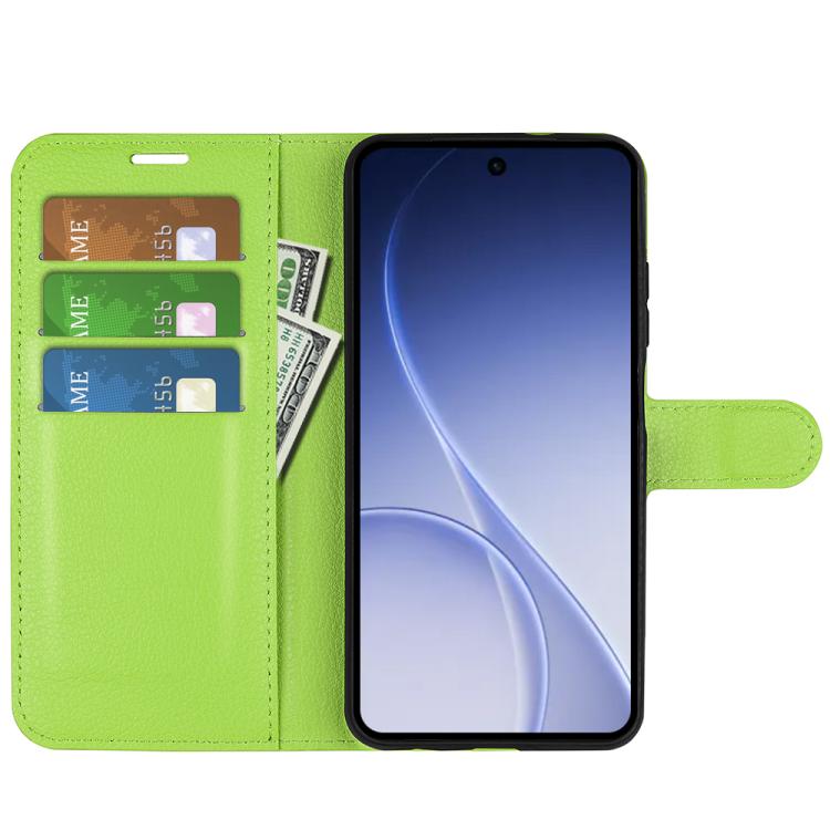 For OPPO Reno15 5G Global Litchi Texture Horizontal Flip Leather Phone Case with Holder