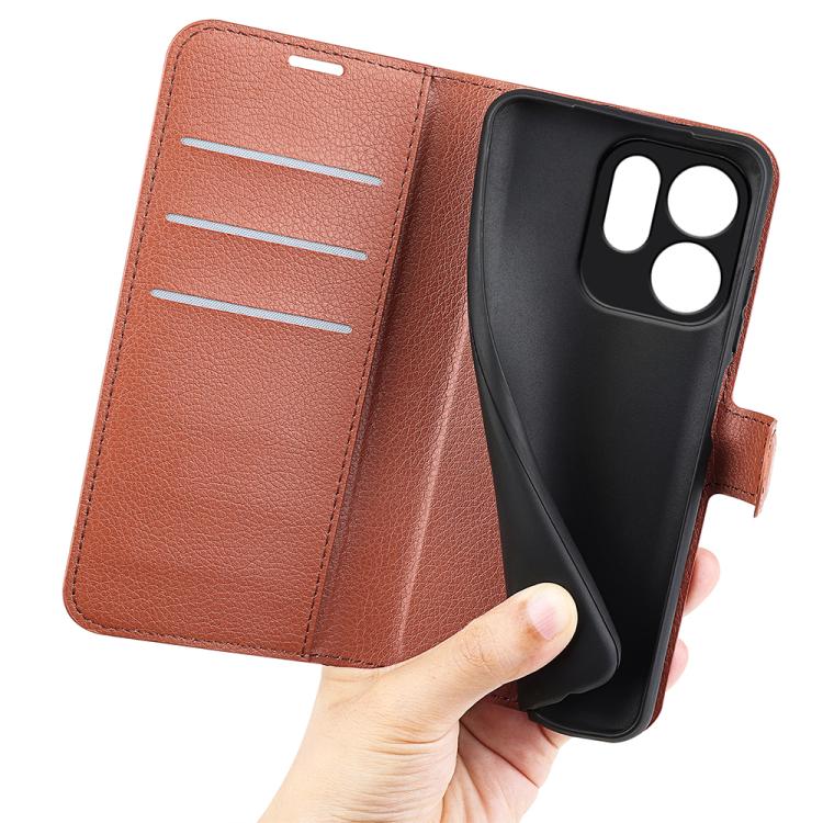 For OPPO Reno15 Pro Global Litchi Texture Horizontal Flip Leather Phone Case with Holder
