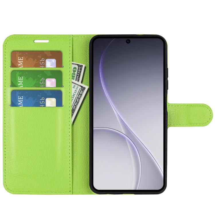For OPPO Reno15 Pro Global Litchi Texture Horizontal Flip Leather Phone Case with Holder