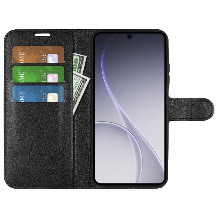 For OPPO Reno15 Pro Max Global Litchi Texture Horizontal Flip Leather Phone Case with Holder