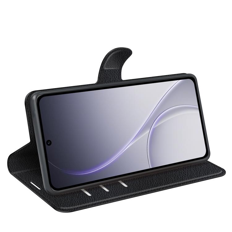 For OPPO Reno15 Pro Max Global Litchi Texture Horizontal Flip Leather Phone Case with Holder