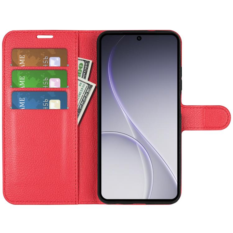 For OPPO Reno15 Pro Max Global Litchi Texture Horizontal Flip Leather Phone Case with Holder